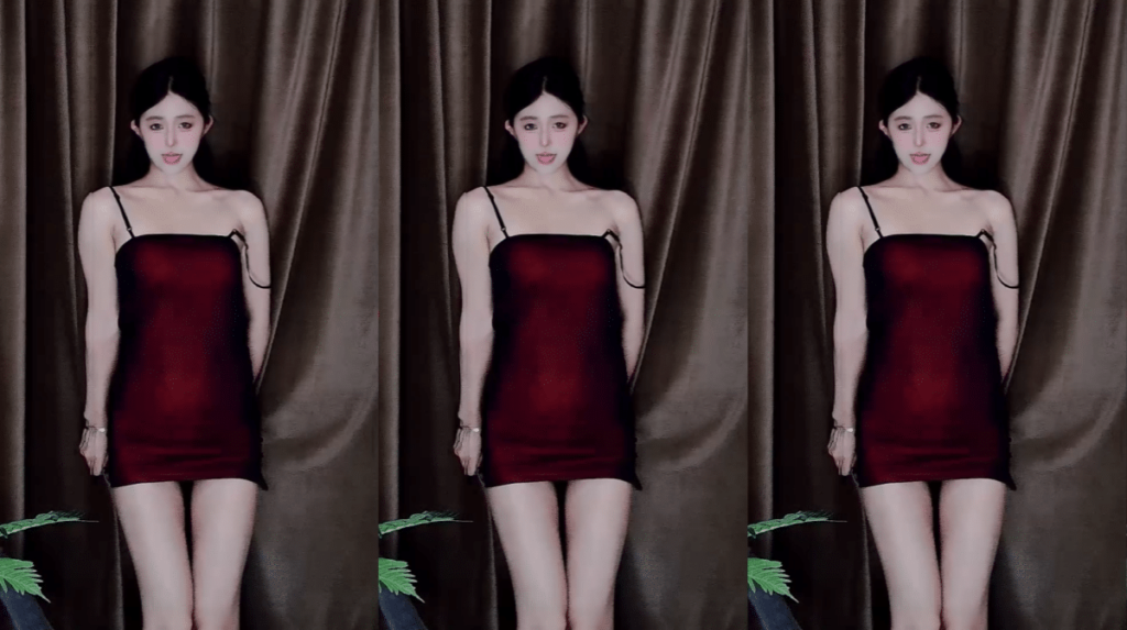 图片[2]深夜宿舍-仓鼠控的第二选择【CC 欣彤】酒红色吊带，定制福利！【1V】【434M】深夜宿舍-仓鼠控的第二选择