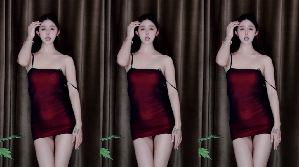 图片[1]深夜宿舍-仓鼠控的第二选择【CC 欣彤】酒红色吊带，定制福利！【1V】【434M】深夜宿舍-仓鼠控的第二选择