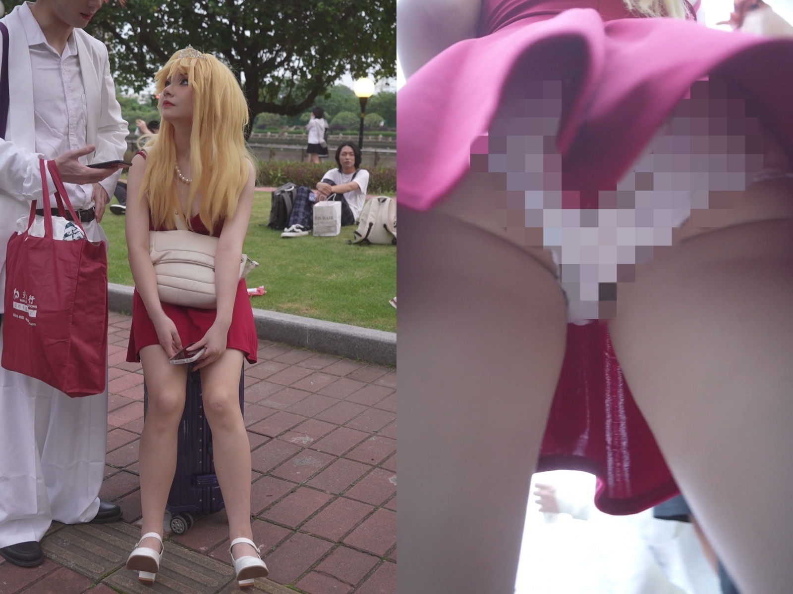 【无在线播放】【xxn-312】吊带红裙金发美女..蕾丝边可爱卡通内一路跟拍【1V】【360M】深夜宿舍-仓鼠控的第二选择