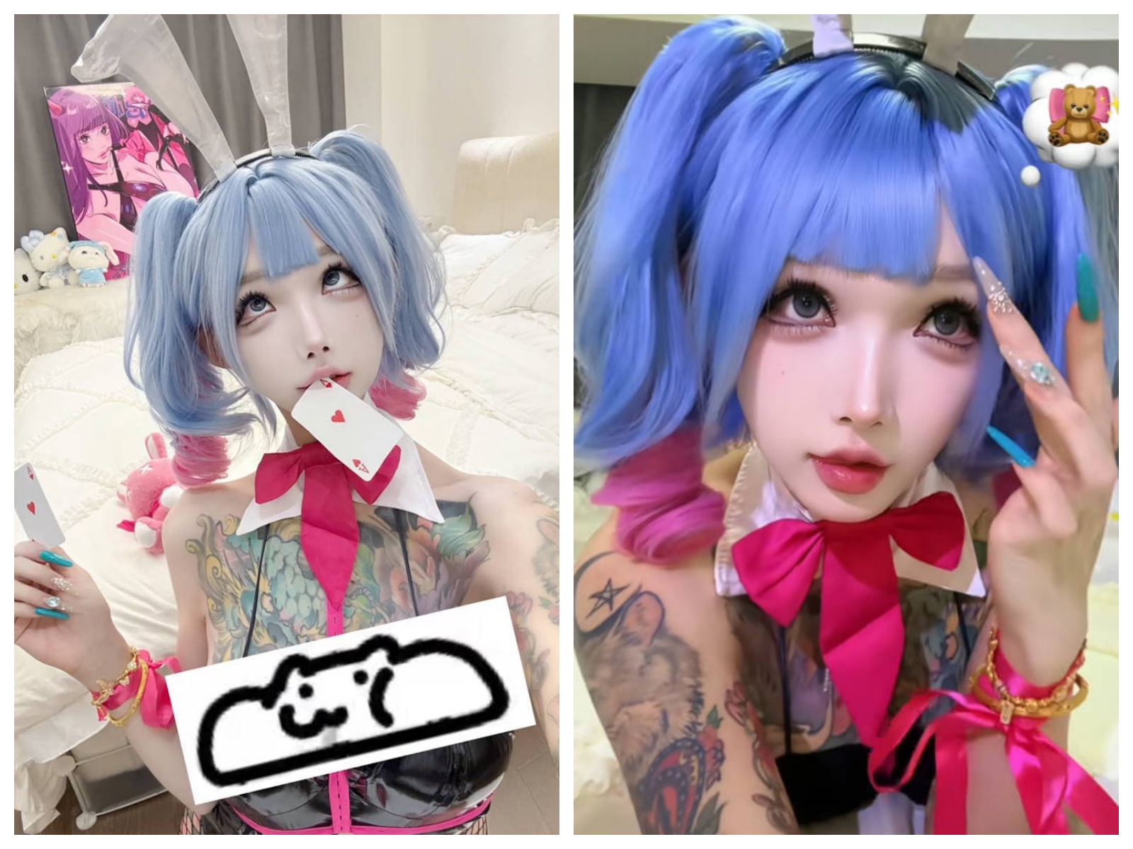 【无在线播放】抖音 mo你别哭 1314高价私密视频第九弹 全网独家首发，初音未来兔子洞cos自慰，兔女郎阿黑颜口交被金主爸爸后入，抖音超高颜值巨乳符文反差网红【5V】【183M】深夜宿舍-仓鼠控的第二选择