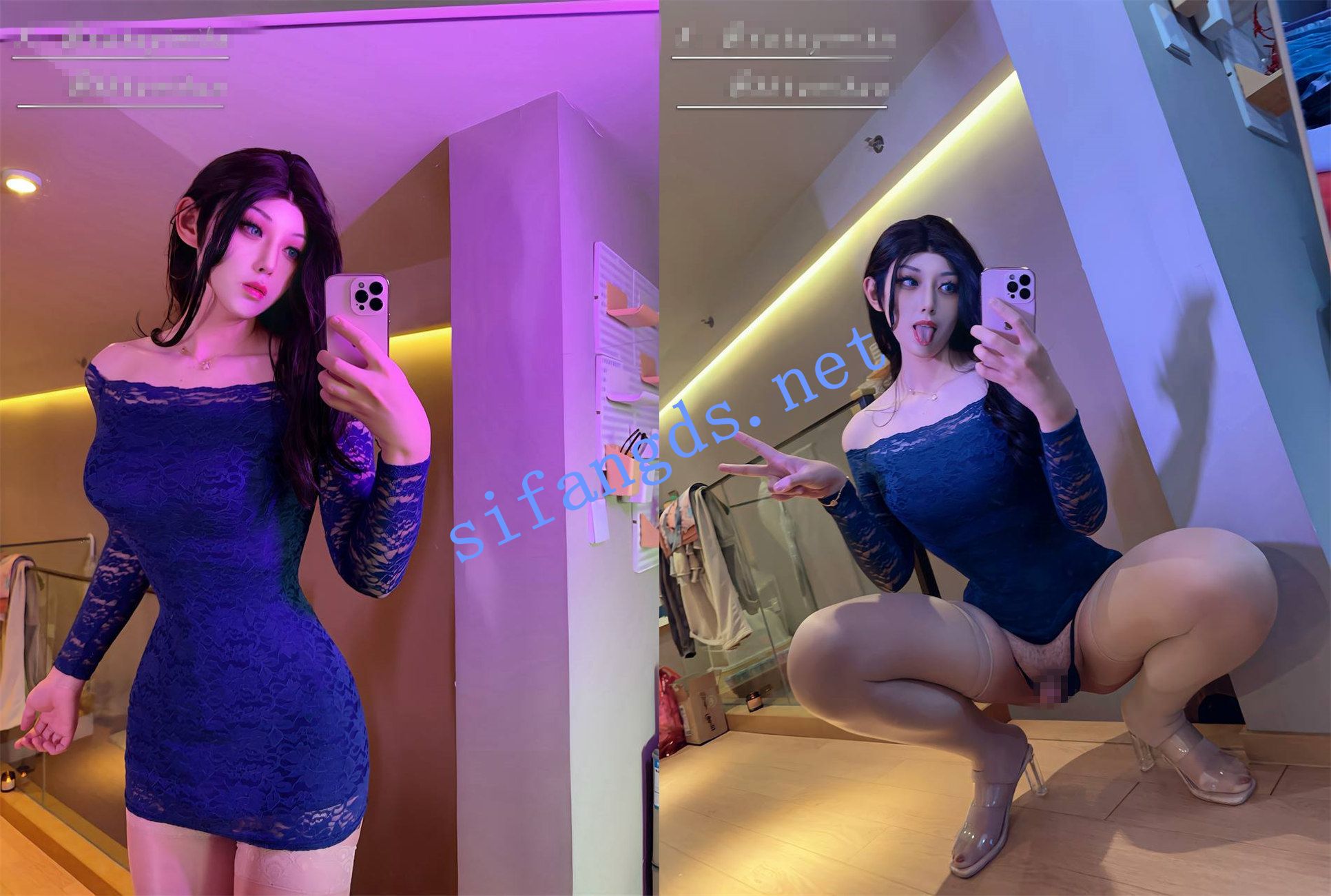 图片[4]深夜宿舍-仓鼠控的第二选择【无在线播放】超高颜值网红TS 188高个冷白皮【丝芙兔】付费福利，推荐【61V】【8.51G】深夜宿舍-仓鼠控的第二选择