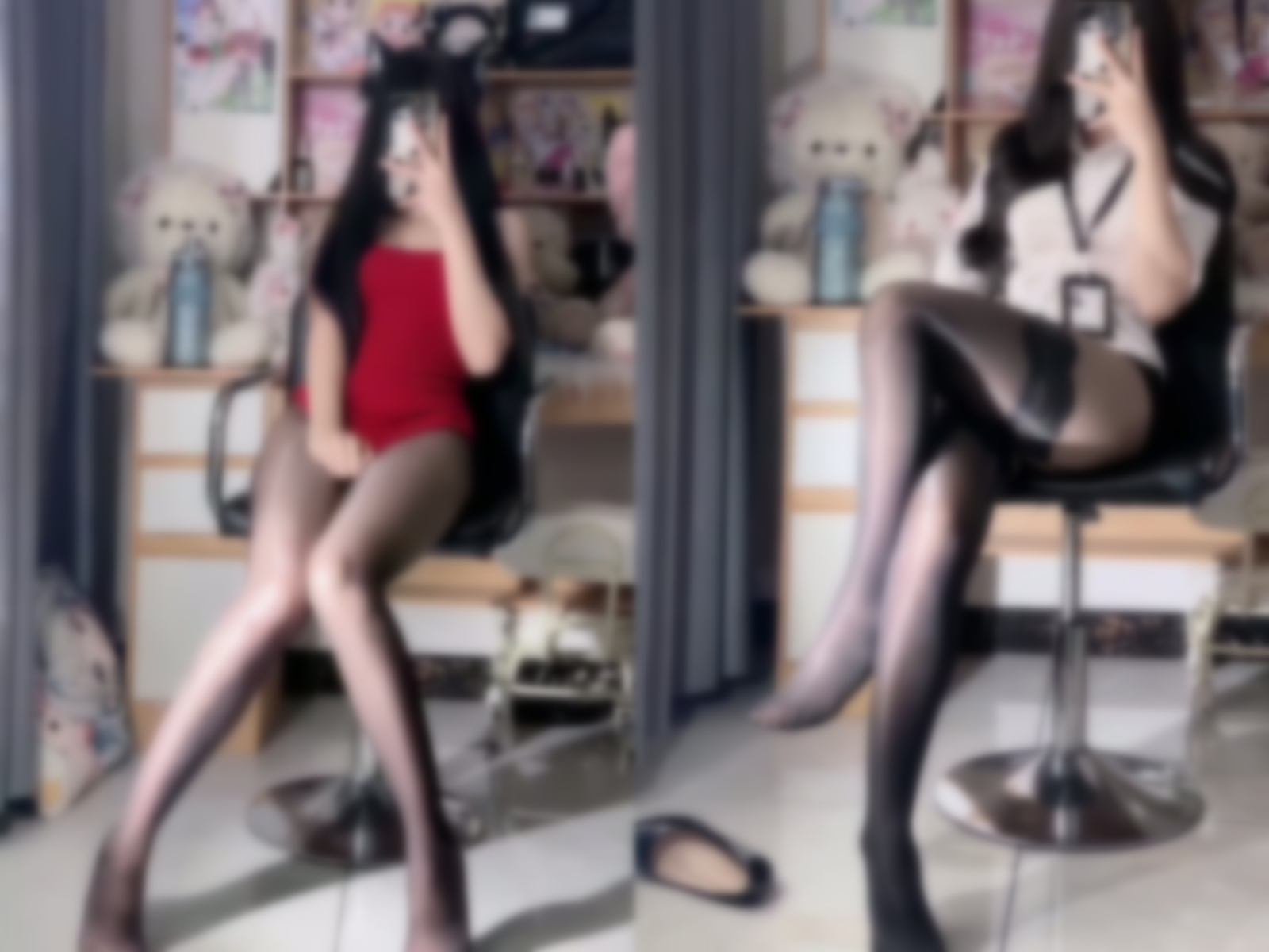 【在线播放】抖音温柔小猪 付费定制性感反差制服女神 内裤透视露毛【2V】【1.39G】深夜宿舍-仓鼠控的第二选择